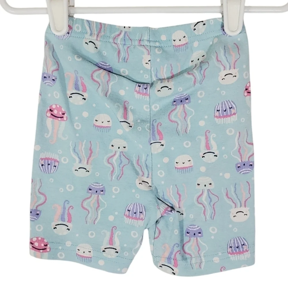 K1257 * Gymboree Jellyfish Pajama Shorts Blue Pink Purple Size 12-18M